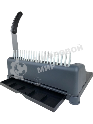 Переплетчик ГЕЛЕОС БП-12 на пластиковую пружину, А4, ручная перфорация 12 листов, переплет макс до 500 л., глубина перфорации 3,5-5,5 мм