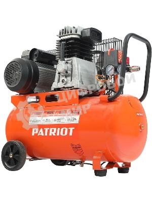 Компрессор поршневой ременной Patriot PTR 50-360I, 360 л/мин, 10 бар, 2200 Вт, 50 л, быстросъемный 1/4