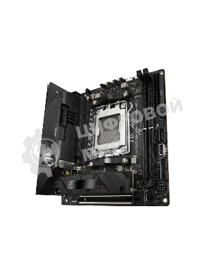 Материнская плата ASUS ROG STRIX B650E-I GAMING WIFI, AM5, AMD B650, 2xDDR5, 2xSATA, 2xM.2, 1xPCIe 5.0 x16, 1xHDMI, 1x 2.5Gb LAN, 4xUSB-A 3.2 Gen 2, 1xUSB-A 3.2 Gen 1, 1xUSB-C 3.2 Gen 2x2, 3x3.5 мм, 7.1, Mini-ITX