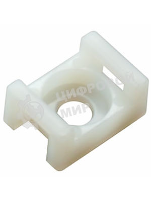 Площадка для крепления стяжки Rexant (ПС-2) 22x16 мм, белая, упаковка 10 шт.