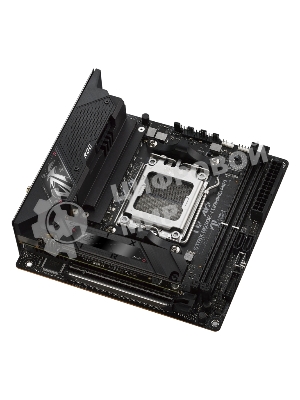 Материнская плата ASUS ROG STRIX B650E-I GAMING WIFI, AM5, AMD B650, 2xDDR5, 2xSATA, 2xM.2, 1xPCIe 5.0 x16, 1xHDMI, 1x 2.5Gb LAN, 4xUSB-A 3.2 Gen 2, 1xUSB-A 3.2 Gen 1, 1xUSB-C 3.2 Gen 2x2, 3x3.5 мм, 7.1, Mini-ITX
