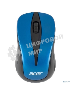 Мышь беспроводная Acer OMR132 синий/черный, 1000 dpi, радиоканал, USB, кнопки - 3