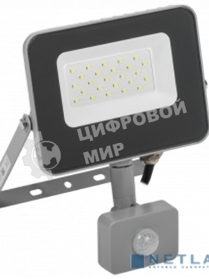 Прожектор IEK LPDO702-20-K03 СДО 07-20Д светодиодный серый с ДД IP44 IEK