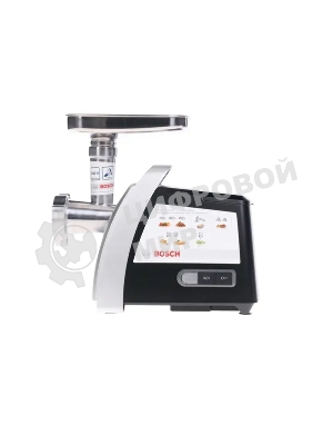 Мясорубка электрическая Bosch MFW68640 черный, 2200 Вт, 4.3 кг/мин, реверс, металлический лоток, насадки - 8