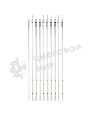 Гирлянда Тающие сосульки комплект 10 шт. х 100см, шаг 100см, 960 LED теплый белый, белый каучук, IP65, 24В, соединяется Neon-night