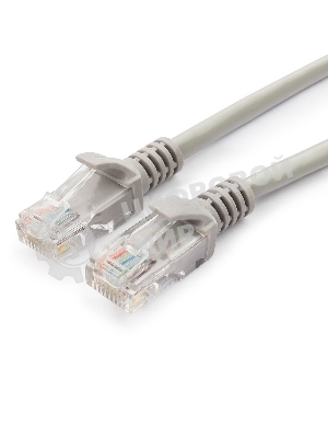 Патч-корд медный UTP Cablexpert PP10-5M cat.5, 5м, литой, многожильный, серый