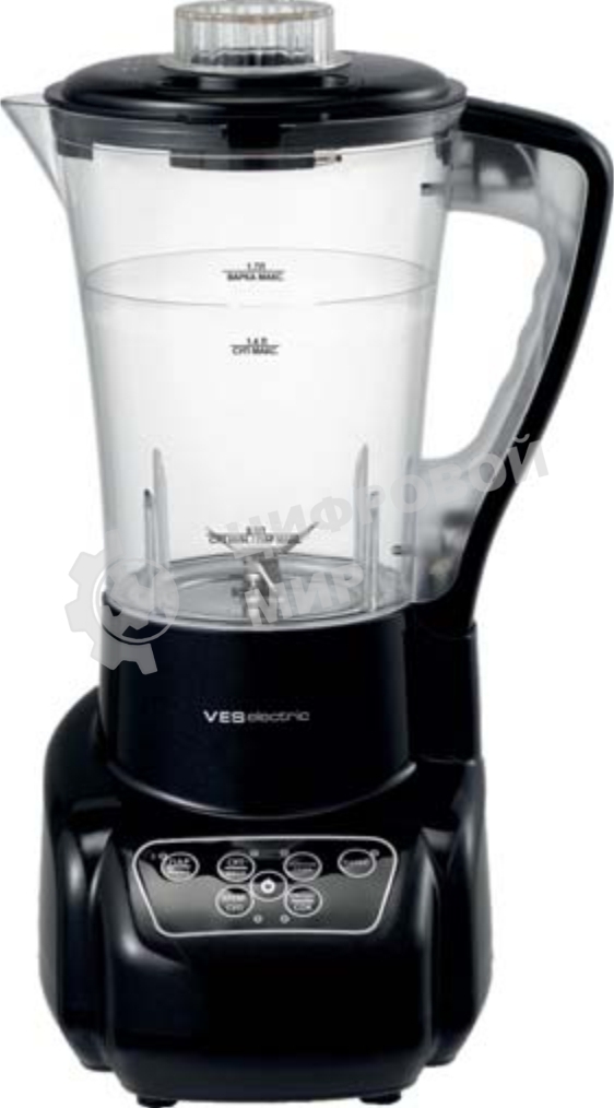 Мультиварка-блендер VES SK-A24-B, 1100 Вт (300 Вт+800 Вт), 1.7 л, 5 программ, черный
