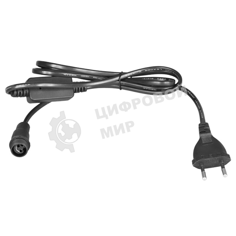 Комплект покдлючения уличных для гирлянд Neon-night 230В/4А, цвет провода: черный, IP65