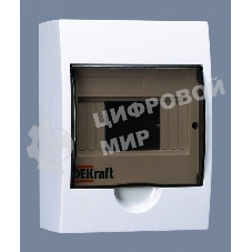 Корпус пластиковый навесной 6мод. IP41 ЩРН-П-6 DEKraft 31009DEK