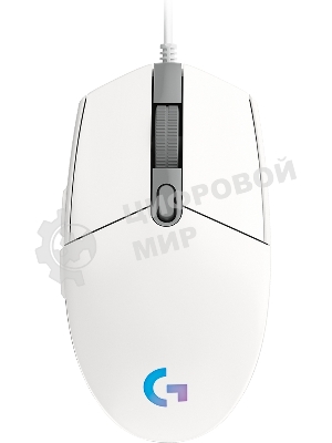 Мышь проводная Logitech G102 LIGHTSYNC белый, 8000 dpi, USB, кнопки - 6