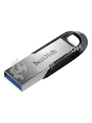 Флешка USB Sandisk CZ73 Cruzer Ultra Flair (SDCZ73-128G-G46), 128Gb, USB 3.0, R/W 150/45, серебристый/черный