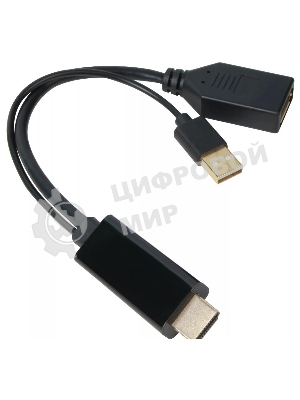 Адаптер USB TO DP(F) CG599E-0.15M 4K*60HZ VCOM