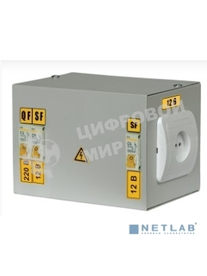 Ящик с понижающим трансформатором ЯТП 0.25 220/12B (2 авт. выкл.) IEK MTT12-012-0250