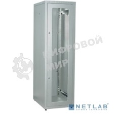 Шкаф сетевой ITK LE35-42U68-GM LINEA E 42U 600х800 мм стекл. передняя дверь, задняя металлическая серый