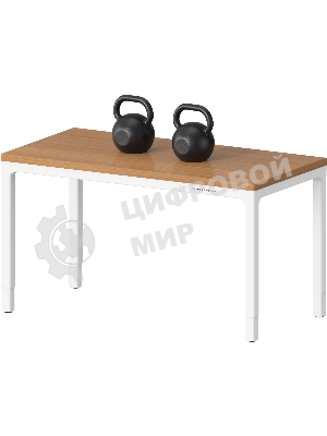 Стол компьютерный Cactus CS-ET-WWD столешница МДФ, белый дуб молочный каркас белый