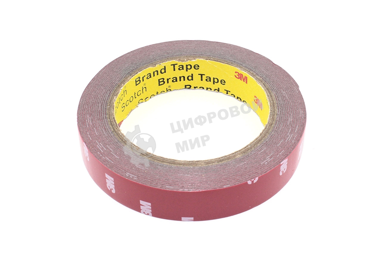 Скотч двусторонний вспененный 3M VHB 20 мм, 5 м, тянущийся