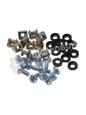 Набор ITK закладных винтов-шайб-гаек под крестовую отвертку (M6x12мм)