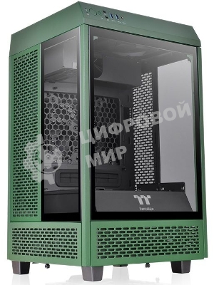 Компьютерный корпус Thermaltake The Tower 100 Racing Green без БП miniITX 1x120мм 3x140мм 2xUSB 3.0 audio bott PSU