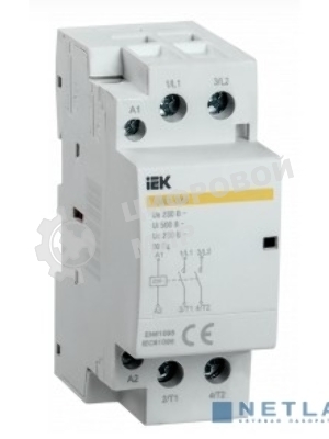 Контактор модульный КМ63-20М AC IEK MKK11-63-20