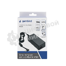 Блок питания Gembird для ноутбуков ACER NPA-AC38, 19В/2.37А, 45Вт, штекер 5.5х1.7мм, коробка