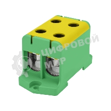Клемма вводная силовая Rexant КВС 16-95 мм² 2-рядная желто-зеленая PE распределительная