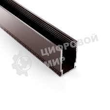 Профиль Neon-night алюминиевый анодированный для гибкого неона 8х16мм, 2м, коричневый