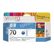 Картридж струйный HP №70 C9458A голубой для HP DJ Z2100/Z3100 (130мл)