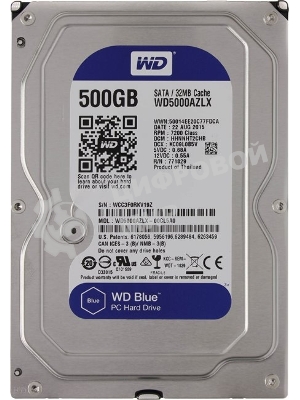 Жесткий диск Western Digital Original SATA-III 500Gb WD5000AZLX Blue (7200rpm) 32Mb 3.5