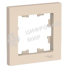 Рамка 1-м AtlasDesign беж. SchE ATN000201