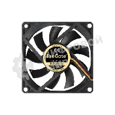 Вентилятор для корпуса ExeGate ExtraSilent ES08015B3P черный, 80 мм, 1700 об/мин, 17 дБ, 3 pin