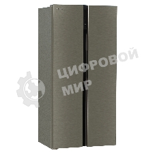 Холодильник Hyundai CS4505F нержавеющая сталь двухкамерный Side by Side 271/165л морозилка сбоку