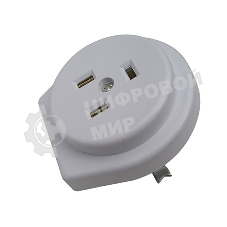 Розетка РШ для электрической плиты Rexant 32 А, 250 В, 2Р+РЕ (СУ) белая