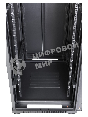 Шкаф коммутационный Lanmaster (TWT-CBB-42U-6X10-P1) 42U 600x1000 мм пер. дв. перфор. задн. дв. перфор. 2-хст. 2 бок. пан. 800 кг черный IP20