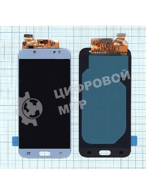 Дисплей для Samsung Galaxy J7 (2017) SM-J730FM в сборе с тачскрином (OLED) синий