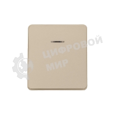 Выключатель KRANZ ROUND 1 кл с подсветкой 10А с/у шелк