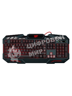 Клавиатура проводная Defender Doom Keeper GK-100DL RU, USB, черный