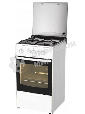 Плита газовая Darina 1B GM 441 105 W белый, конфорок 4 шт, духовка 50 л, 50 см x 85 см x 51 см