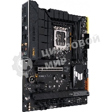 Материнская плата ASUS TUF GAMING H770-PRO WIFI, LGA 1700, Intel H770, 4xDDR5, 4xSATA, 4xM.2, 1xPCIe 5.0 x16, 1xPCIe 4.0 x4, 2xUSB-A 3.2 Gen 2, 4xUSB-A 3.2 Gen 1, 1xUSB-C 3.2 Gen 2x2, 1x2.5Gb LAN, 5x3.5 мм, 7.1, Standard-ATX