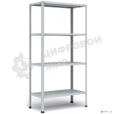 Стеллаж MS 200KD/100x40/4 (Размеры внешние (ВхШхГ) 2000х1000х400 мм, 4 полки, с разборной стойкой) S24099244402