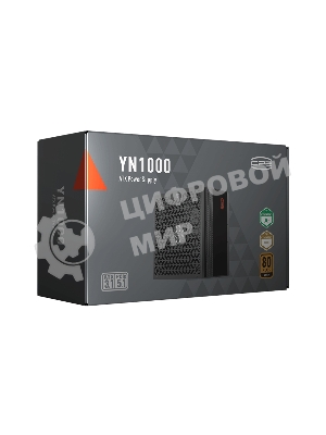 Блок питания PCCooler P5-YN1000-G1F, 1000Вт, 80 PLUS Gold, 135мм, модульный, черный