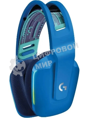 Гарнитура Logitech G733 синий, беспроводная, 2.4 ГГц, до 29 ч, LIGHTSYNC RGB