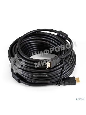 Кабель HDMI ExeGate EX-CC-HDMI-15.0F (19M/19M, 15м, v1.4b, ферритовые кольца, позолоченные контакты)