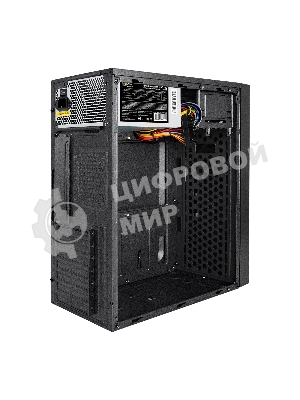 Компьютерный корпус Miditower ExeGate AA-440U-UNS350 (ATX, БП UNS350 с вент. 12см, 2хUSB+1хUSB 3.0, аудио, черный)