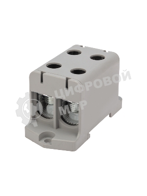 Клемма вводная силовая Rexant КВС 16-95 мм² 2-рядная серая распределительная