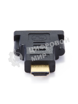 Переходник Gembird Переходник HDMI-DVI 19M/25F, золотые разъемы, пакет