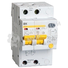 Выключатель автоматический дифференциального тока IEK 2п 16А/30мААД-12 MAD10-2-016-C-030 (5)