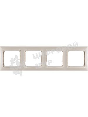 Рамка Legrand 774354 VALENA 4 ПОСТА ГОРИЗОНТАЛЬНЫЙ МОНТАЖ СЛОНОВАЯ КОСТЬ
