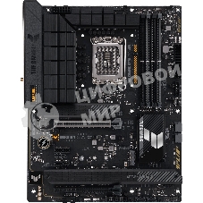 Материнская плата ASUS TUF GAMING H770-PRO WIFI, LGA 1700, Intel H770, 4xDDR5, 4xSATA, 4xM.2, 1xPCIe 5.0 x16, 1xPCIe 4.0 x4, 2xUSB-A 3.2 Gen 2, 4xUSB-A 3.2 Gen 1, 1xUSB-C 3.2 Gen 2x2, 1x2.5Gb LAN, 5x3.5 мм, 7.1, Standard-ATX
