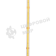 Лента светодиодная Rexant 24В, COB 8Вт/м, 320 LED/м, 6500K, 8мм, 5м, IP20