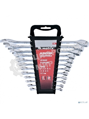 Набор комбинированных ключей Matrix (6-22 мм) 12 шт.
